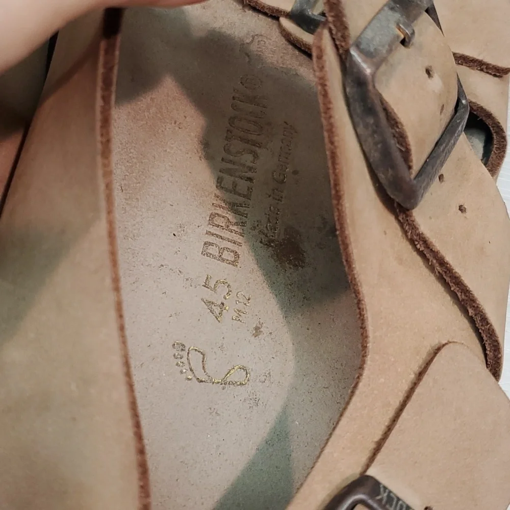 Birkenstock Mens Milano Leather Sandals shoes sz 12